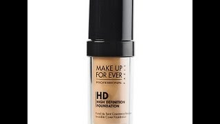 Обзор MAKE UP FOR EVER HD Invisible Cover Foundation применение [upl. by Brennan]