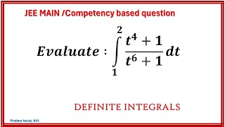 Evaluate the Integral ∫ 𝒕𝟒𝟏𝒕𝟔𝟏 𝒅𝒕 from 1 to 2 StepbyStep Solution  JEE Main [upl. by Ulund240]