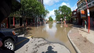 Calgary Floods  Motorcycle Ride and Viewpoint Vlog [upl. by Waal]