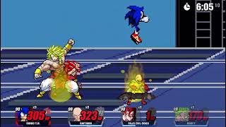 SSF2 Beta FMC Sonic TH Frontiers Gameplay [upl. by Venezia]