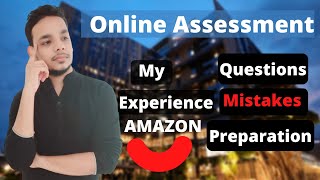 Amazon Online Assessment Experience SDE 1 How to Crack Amazon OA  Amazon Coding Questions [upl. by Aeneas274]