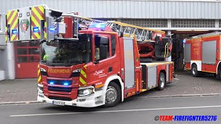 Neue ScaniaLeiter  Folgeeinsatz  Funkmelder Löschzug  KEF Berufsfeuerwehr Worms rücken aus [upl. by Notlrak439]