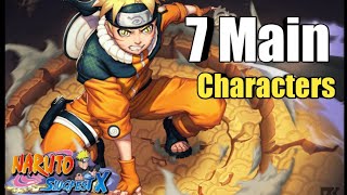 Naruto Slugfest X  All 7 Main Characters Skills Showcase  New 2021 MMORPG [upl. by Schott]