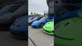 Porsches Porsches Porsches which one are you taking 🤔porsche [upl. by Rolyab]