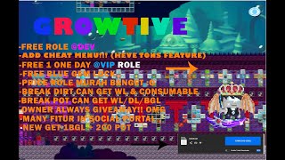 FREE CODE‼️ FREE ROLE BUAT NEWBIE⁉️🤑🔥  GROWTOPIA PRIVATE SERVER TERBARU 2024  GTPS  GROWTIVE 20 [upl. by Nathalia]