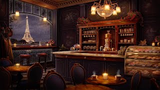 Dreamy Paris Cafe Ambience with Soft Jazz Piano amp Rain Sounds for Sleep Relaxation amp Focus [upl. by Tanney698]