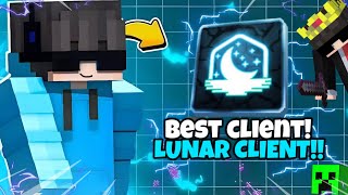 ONE OF THE BEST CLIENT FOR MINECRAFT PE 120121  LUNAR CLIENT  DONT MISS 🤫 [upl. by Lulita]