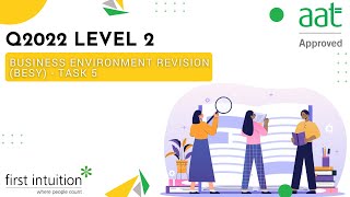 AAT Q2022 Level 2 Business Environment Revision  Task 5  First Intuition [upl. by Clarhe]