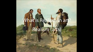 What is Realism in art [upl. by Eyoj]