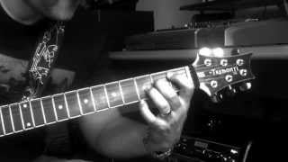 Drop D Metal Riff with Tritone Chord [upl. by Anaic]