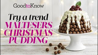 Maltesers Christmas Pudding  Recipe  GoodtoKnow [upl. by Aittam819]