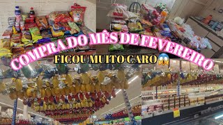 COMPRA DO MÊS DE FEVEREIRO QUANTOS GASTEI😱 [upl. by Dirk]