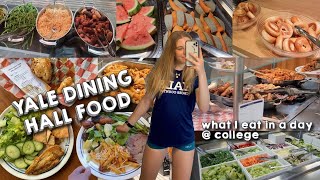 WHAT I EAT IN A DAY yale college dining hall edition  what I eat in the yale dining halls [upl. by Sonnnie]