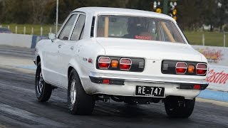 Mazda RX3 track debut  RE747 [upl. by Inman]