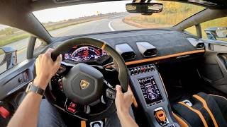 The Lamborghini Huracan STO is my new Favorite Supercar  POV Sunrise Drive [upl. by Winifred]