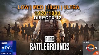 Pubg  Direct X12  Intel Arc A750  Ryzen 5 3600  all setting [upl. by Eentrok]