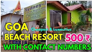 Goa Hotels  Right Time To Visit Goa  Cheapest Beach Resort Beach Hut In Goa [upl. by Celesta]