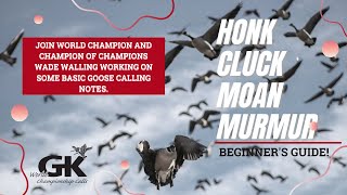 Goose Calling  Beginners Guide to Honk Cluck Moan Murmur with World Champion Wade Walling [upl. by Lynnet]