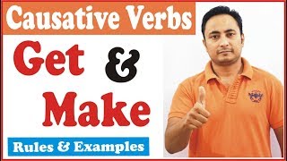 Causative Verbs GET amp MAKE in English Grammar  Concept amp Examples in Hindi [upl. by Niltak]