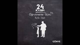 Gönye  24 Kasım Öğretmenler Günü Kutlu Olsun ✨ [upl. by Notluf]