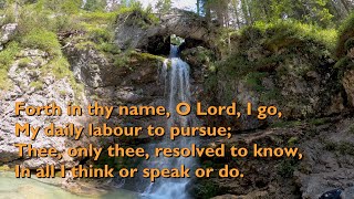 Forth in Thy Name O Lord I Go Tune Song 34  5vv with lyrics for congregations [upl. by Eicirtap970]