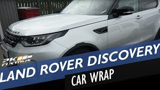 2017 Land Rover Discovery for gloss black roof wrap Big difference [upl. by Lustig]