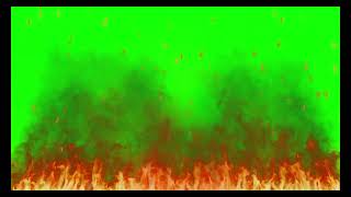 Realistic Fire Effects Green Screen Stock footage HD 1080p  Green Screen Fire Footage [upl. by Katee]