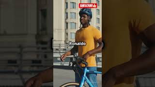 Superfan Cycles 13000 km to Meet Ronaldo youtubeshorts shorts cristianoronaldo viralshort [upl. by Tony92]