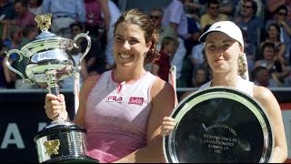 Jennifer Capriati vs Martina Hingis 2002 AO Highlights [upl. by Yuhas]