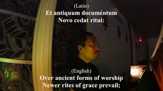 Tantum Ergo LYRICS both in English amp Latin by Saint Thomas Aquinas [upl. by Farkas]