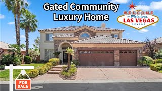 Luxury Design Home Tour  Las Vegas House for Sale  Spring Valley  Gated Community [upl. by Mines]