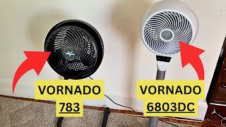 Vornado 783 Fan vs Vornado 6803DC Fan  Which Pedestal Fan WINS [upl. by Drofnil]