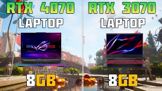 RTX 4070 Laptop vs RTX 3070 laptop  9 Games Test [upl. by Schmidt788]