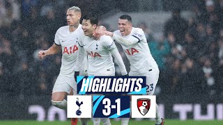 TOTTENHAM HOTSPUR 31 BOURNEMOUTH  PREMIER LEAGUE HIGHLIGHTS  NEW YEARS EVE WIN [upl. by Etezzil204]