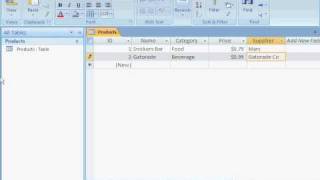 Access 2007 Introduction  creating tables and forms [upl. by Shiroma395]