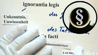 Latein im Recht ignorantia legis  ignorantia facti [upl. by Odnanref715]