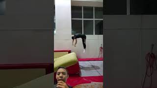 Quality always matters This is what my training parkour trampoline backflip [upl. by Mahan]