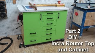 DIY Incra Router Table and Cabinet Part 2 [upl. by Glaser261]