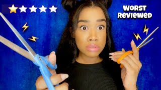 ASMR Fast amp Aggressive Haircut Roleplay Worst Reviewed EditionFast ASMR⚡️✂️ [upl. by Honebein]