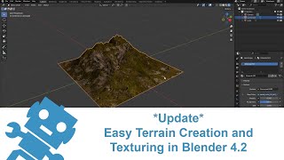 Update Easy Terrain Creation and Texturing in Blender 42 [upl. by Kalle911]