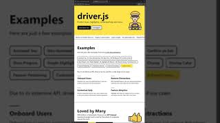 Javascript Short Trick  Driverjs  Make user guide for website [upl. by Beaufert]