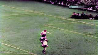 Pele goal vs Sweden final World Cup 1958 COLOUR [upl. by Enairb]