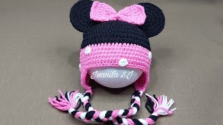 GORRO DE MINNIE MOUSE A CROCHET PASO A PASO  Cómo tejer [upl. by Anna-Diane]