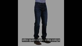 Calça Jeans Masculina Azul Regular 505 Levis 33752 [upl. by Ramedlaw]