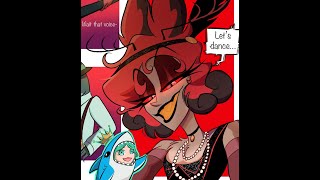 Bailando con el demonio de la radio hazbinhotel alastor hazbinhotelvox hazbinhotellucifer [upl. by Arikahs]