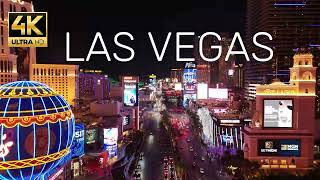 Las Vegas Strip in 4K  City Tour 🚁 United States [upl. by Prakash774]