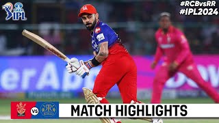 RCB vs RR Eliminator Match IPL 2024 Highlights  IPL Highlights 2024  RCB vs RR highlights today [upl. by Inanuah647]