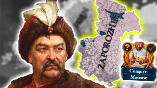 Razing Russia As Ukrainian HordeRepublic  EU4 135 Zaporozhie [upl. by Anoiek]