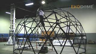 Building The 22 Terra Ekodome Frame Ekodome GeodesicDomeKit GeodesicDome [upl. by Amaris]