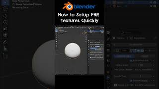 How To Add PBR Textures Quickly in Blender blender3d blendertutorial [upl. by Adiahs]